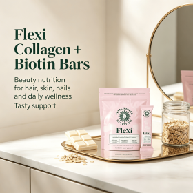 Collagen & Biotin Nutrition Bars, Beauty Wellness Snack Bars for Hair Skin & Nails Adult Daily Nutrient Supplement Treat