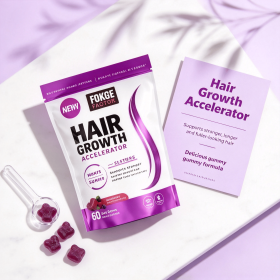 Hair Wellness Soft Chews, Multi Vitamin Hair Support Gummies for Thicker & Fuller Looking Hair, Mixed Berry Flavor