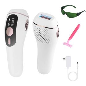Laser Hair Removal For Woman Man Ice Cooling Permanent IPL Hair Remover with Painless 999999 Flashes Home Use Lasting Hair Reduction for Armpits (Option: White)