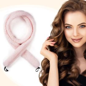 Satin Heatless Hair Curler, Lazy Natural Soft Wave DIY Heatless Curls For Sleep In Overnight, For All Hair Types - Pink (Option: 2pcs)