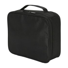 Make up Bag Case Portable Handle Storage Organizer Travel Bag Wash Bag Black (US Logistics only For USPS.TK/TMEU only For self-pickup) (Option: default title)