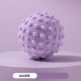 Yoga Body Massager Ball, Manual Yoga Massager Ball For All Over Body Trigger Point Care, Muscle Relaxation (Color: Purple)