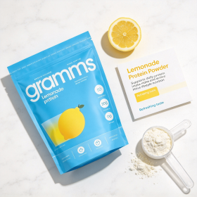 Lemonade Whey Protein Powder, Grass-Fed Whey Isolate Mix, 20g Protein Low Sugar Shake for Daily Fitness Nutrition (style: Lemon protein powder254g)